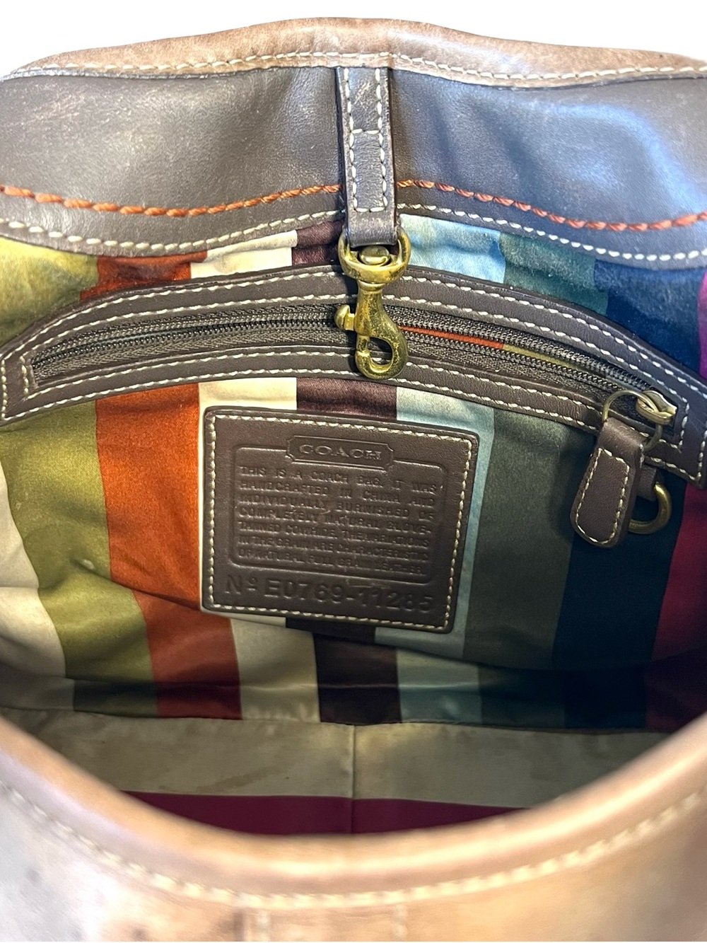 Coach Vintage Y2K Legacy Ergo Shoulder Bag E0769-11285 Leather Brown - Picture 15 of 16